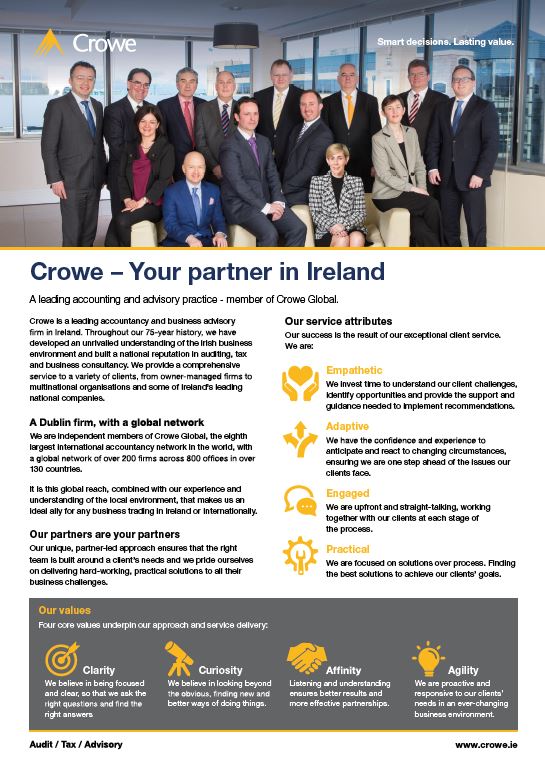 Crowe – Your partner in Ireland